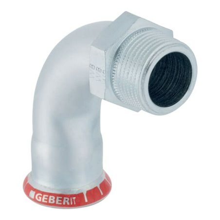 Geberit Übergangsbogen Mapress C-Stahl d 54mmxR 2, 90G, m AG, außen verzinkt