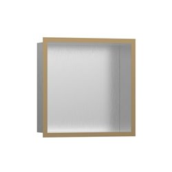 hansgrohe XtraStoris indiv. Wandnische 300x300x100mm, m Rahmen, ES ge, b bron
