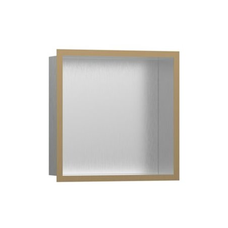 hansgrohe XtraStoris indiv. Wandnische 300x300x100mm, m Rahmen, ES ge, b bron
