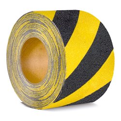 Moravia Antirutsch-Belag gelb/schwarz formbar selbstklebend auf Rolle
