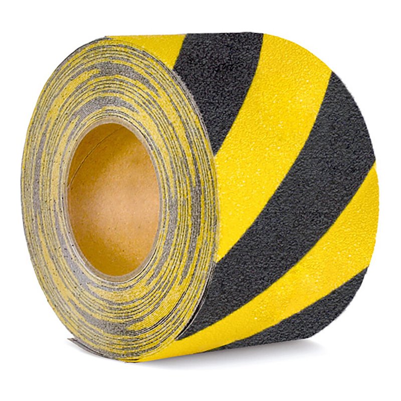 Moravia Antirutsch-Belag gelb/schwarz formbar selbstklebend auf Rolle