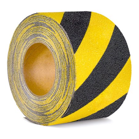 Moravia Antirutsch-Belag gelb/schwarz formbar selbstklebend auf Rolle