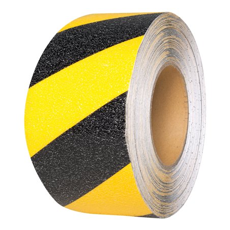 Moravia Antirutsch-Belag gelb/schwarz selbstklebend auf Rolle
