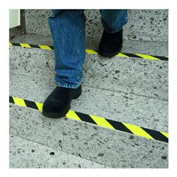 Moravia Antirutsch-Belag gelb/schwarz selbstklebend auf Rolle