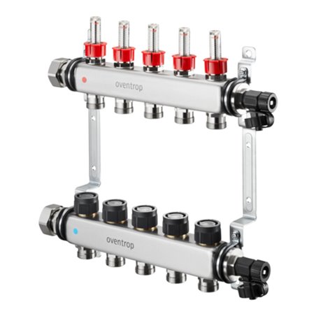 Oventrop Heizkreisverteiler Multidis SF 10 Kr., -10 bis +70 GC, max 6 b, 0-5 l/m