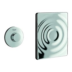 Grohe Pneumatic-Betätigung Surf Hand-Fernb., Abdeckplatte Surf, chrom