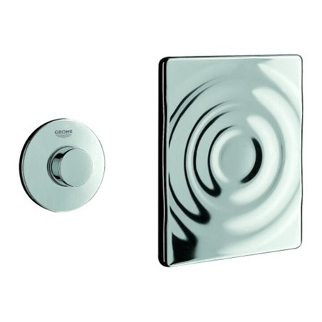Grohe Pneumatic-Betätigung Surf Hand-Fernb., Abdeckplatte Surf, chrom