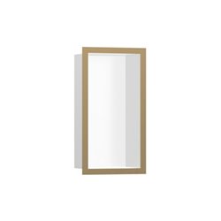 hansgrohe XtraStoris indiv. Wandnische 150x300x100mm, m Rahmen, mw, brush. bron