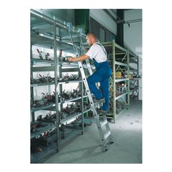 Regalwerk AluminiumRegalleiter fahrbar