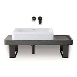 Duravit Design-Siphon für Waschtische, schwarz matt