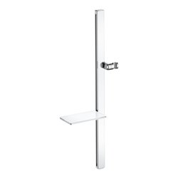 Duravit Brausestange chrom 800mm, m Ab, Alu/Kunststoff/Glas, w hgl