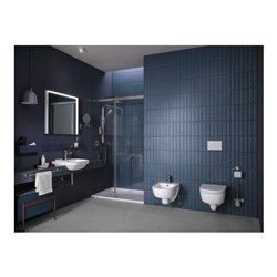 Duravit Brausestange chrom 800mm, m Ab, Alu/Kunststoff/Glas, w hgl
