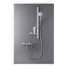 Duravit Brausestange chrom 800mm, m Ab, Alu/Kunststoff/Glas, w hgl