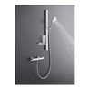 Duravit Brausestange chrom 800mm, m Ab, Alu/Kunststoff/Glas, w hgl