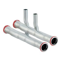 Geberit Anschluss-T-Stück-Set Mapress C-St. d 15x15mm, f VL/RL, außen verzinkt