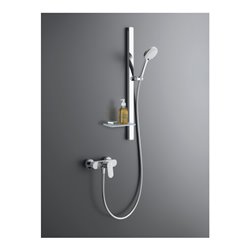 Duravit Brausestange 800mm, aus Aluminium/Kunststoff, chrom
