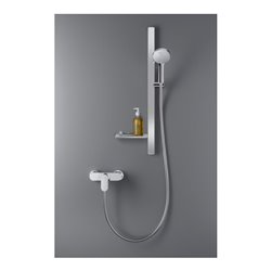 Duravit Brausestange 800mm, aus Aluminium/Kunststoff, chrom