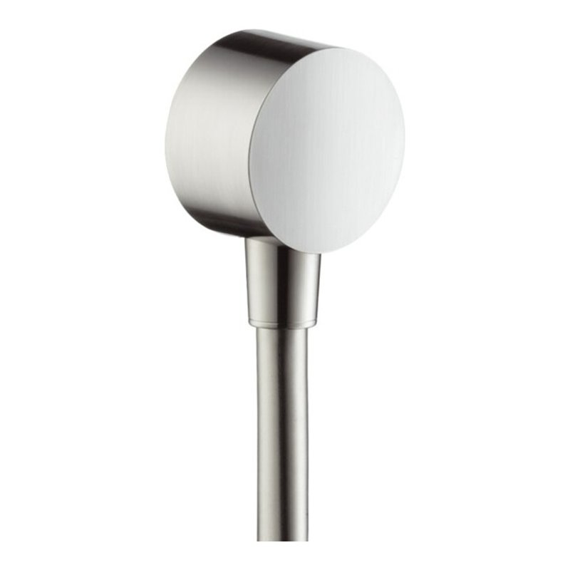 hansgrohe Schlauchanschluss Axor rd, m Rückflussverh., Edelstahl-Optik