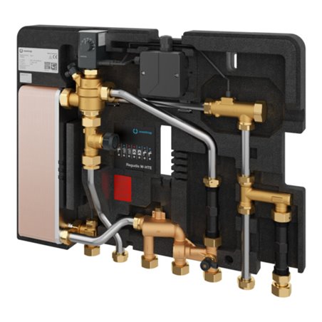 Oventrop Wohnungsstation Regudis W-HTE LB 2, max 18 l/m., Cu-gel, Vollversieg.