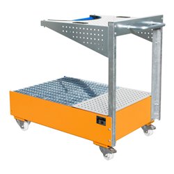 Bauer Südlohn Fahrbare Auffangwanne mit Lochplattenwand LPW 200-4, lackiert