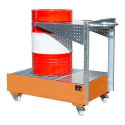 Bauer Südlohn Fahrbare Auffangwanne mit Lochplattenwand LPW 200-4, lackiert