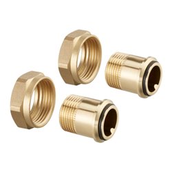 Oventrop Anschlussset DN 32, R 1 1/4, m AG-Tüllen, 2-fach