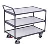 VARIOfit ESD Tischwagen mit 3 Ladeflächen 500657