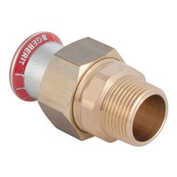 Geberit GV Mapress C-St. d 54mmxR 2, flachd., m AG, verzinkt