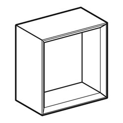 Geberit Wandbox 22,5x23,3x13,2cm, qu., lava/lackiert ma