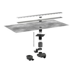 hansgrohe Duschrinne RainDrain Allround 700mm, Komplettset, Edelstahl gebürstet