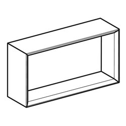 Geberit Wandbox 45x23,3x13,2cm, recht., lava/lackiert ma