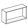 Geberit Wandbox 45x23,3x13,2cm, recht., lava/lackiert ma