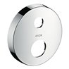hansgrohe Verlängerungsrosette Axor 2-Loch, rund, Edelstahl-Optik