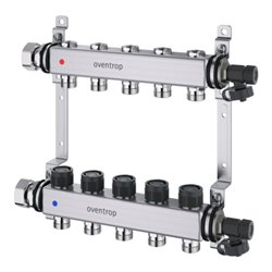 Oventrop Heizkreisverteiler Multidis SF 2 Kr., f thm. u elektr. Reg., Edelstahl