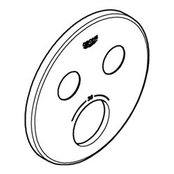 Grohe Rosette 49032 rund für SmartControl chrom