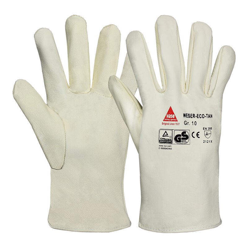 Hase Weser Eco-Tan® Short Montagehandschuh aus Ziegennappaleder