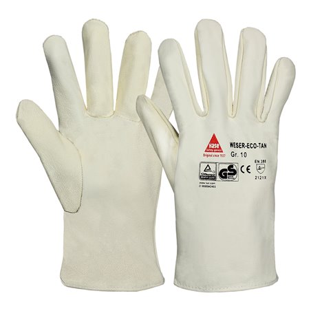 Hase Weser Eco-Tan® Short Montagehandschuh aus Ziegennappaleder