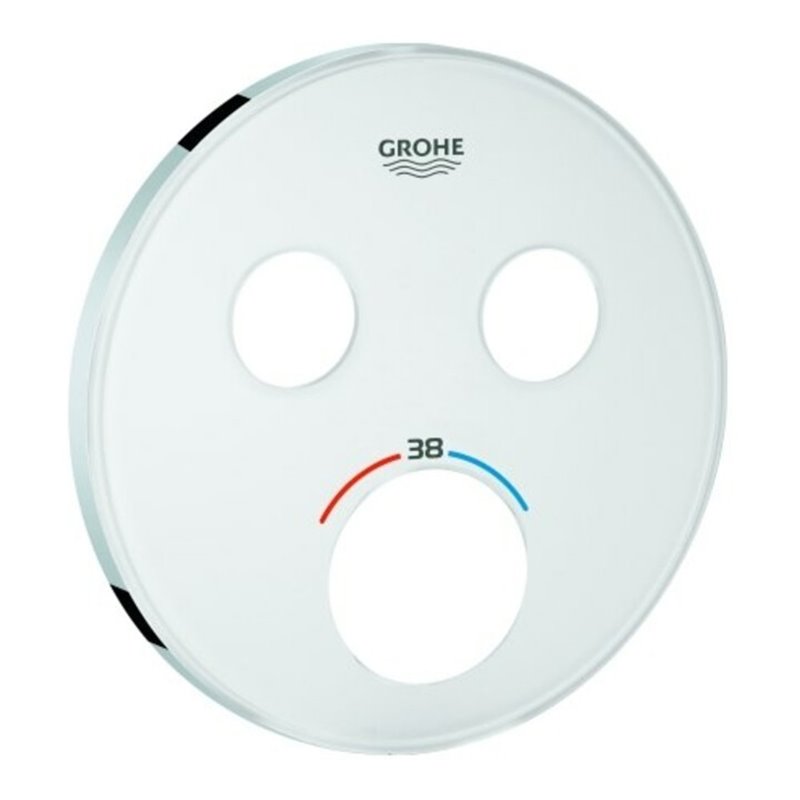 Grohe Rosette 49033 für SmartControl UP-THM mit 2 ASV moon white