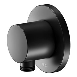 Keuco Schlauchanschluss IXMO schwarz matt, Rosette rund