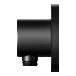 Keuco Schlauchanschluss IXMO schwarz matt, Rosette rund