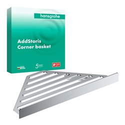 hansgrohe Seifenkorb AddStoris Wandmontage, Metall, chrom