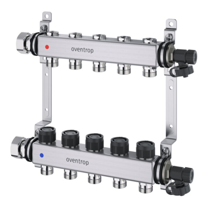 Oventrop Heizkreisverteiler Multidis SF 10 Kr., f thm. u elektr. Reg., Edelstahl