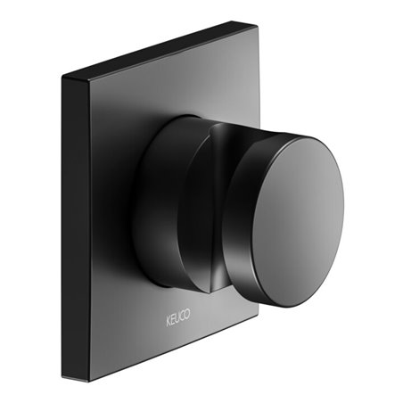 Keuco Wandbrausehalter IXMO Ros. eck., re o. li verwend., sw matt