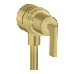 hansgrohe Absperrventil Axor Citterio Stop m Rückflussverh., Hebel, brushed brass