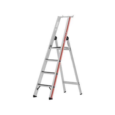 Hymer Stufenstehleiter R13 mit Plattform, einseitig begehbar