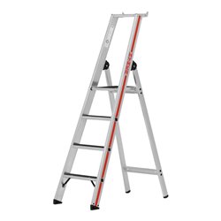 Hymer Stufenstehleiter R13 mit Plattform, einseitig begehbar