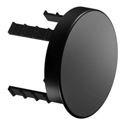 Keuco Abdeckblende Plan Care rund, für Rohrunterbrecher, schwarz matt