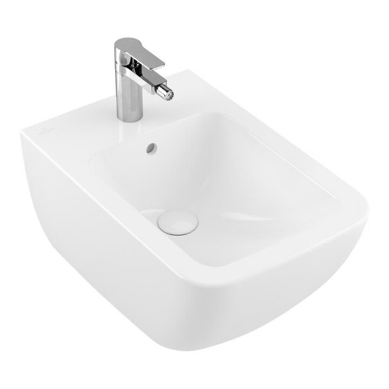 V&B Wand-Bidet VENTICELLO 37,5x56cm, m HL, m Überlauf, weiß C-plus