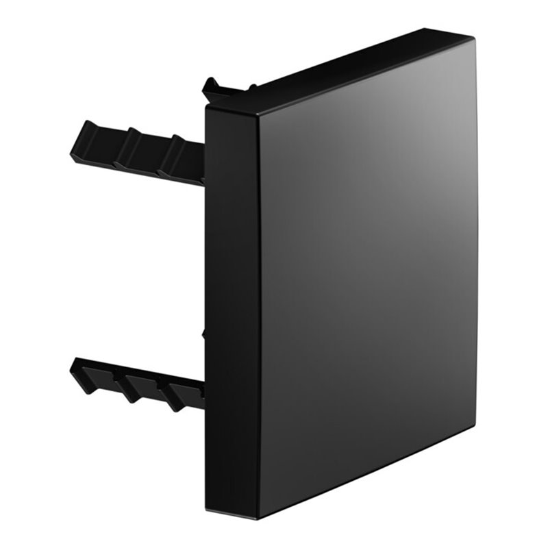 Keuco Abdeckblende Plan Care eck., für Rohrunterbrecher, schwarz matt