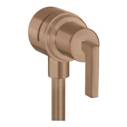 hansgrohe Absperrventil Axor Citterio Stop m Rückflussverh., Hebel, brush. red gold